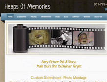 Tablet Screenshot of heapsofmemories.com